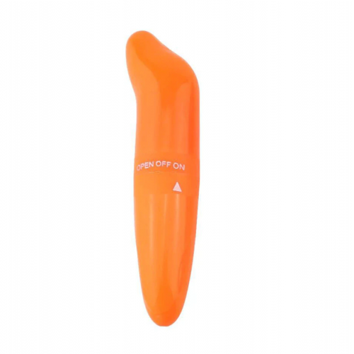 Mini-vibromasseur orange - Sexualite sextoys