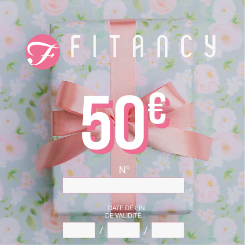 Chèque cadeau FITANCY.FR - Valeur 50 euros - Cheque cadeau maillot de bain lingerie fitancy