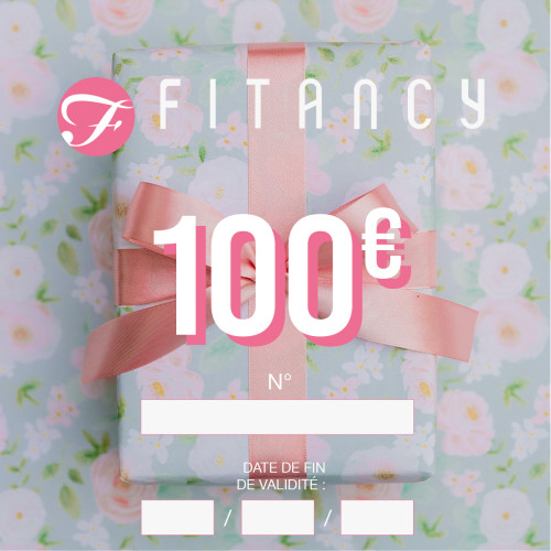 Chèque cadeau FITANCY.FR - Valeur 100 euros Fitancy  - Cheque cadeau maillot de bain lingerie fitancy