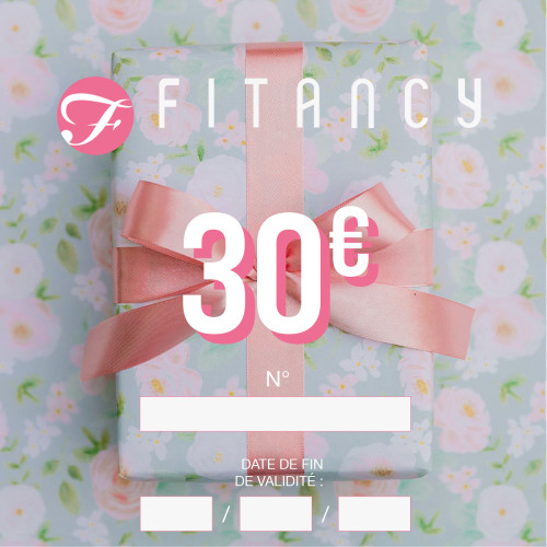 Chèque cadeau FITANCY.FR - Valeur 30 euros Fitancy  - Cheque cadeau maillot de bain lingerie fitancy