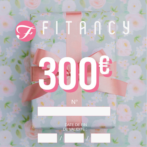 Chèque cadeau FITANCY.FR - Valeur 300 euros Fitancy  - Cheque cadeau maillot de bain lingerie fitancy