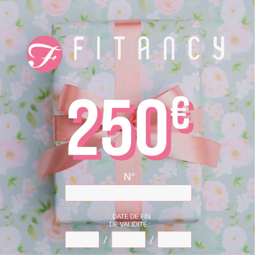 Chèque cadeau FITANCY.FR - Valeur 250 euros Fitancy  - Cheque cadeau maillot de bain lingerie fitancy