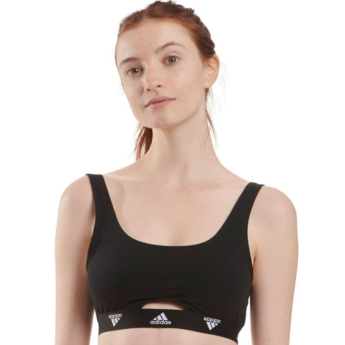 Brassière femme Coton Logo Adidas noir Adidas Underwear  - Soutien-Gorge de Sport