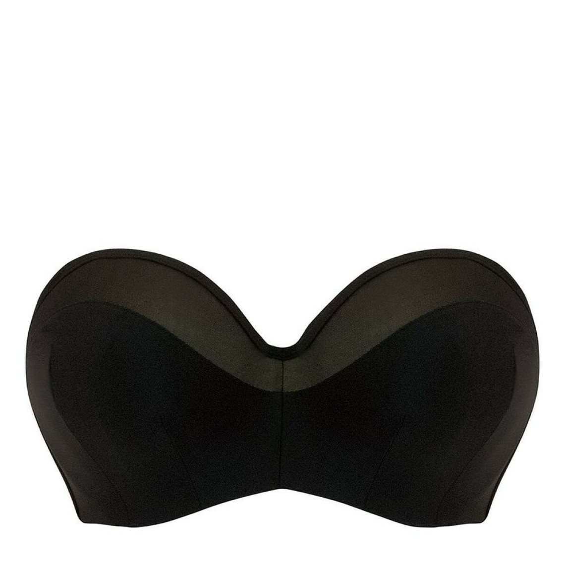 soutien-gorge de bain bandeau curvy kate maillot sheer class black en nylon