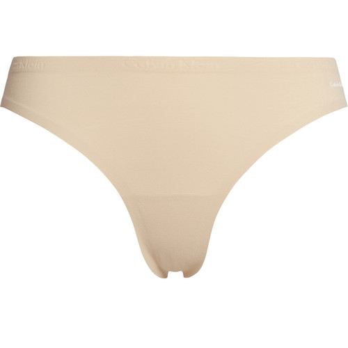 String beige en nylon Calvin Klein Underwear  - String et Tangas Grande Taille
