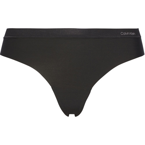 String noir en nylon - Calvin Klein Underwear - Promo fitancy lingerie grande taille