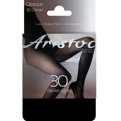Collant opaque microfibre 30D Aristoc OPAQUES black Aristoc  - Lingerie noire