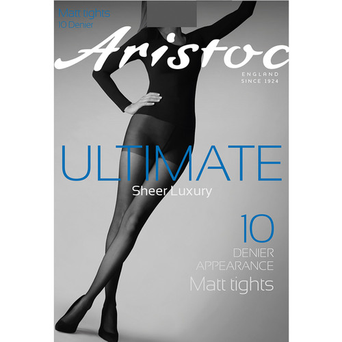 Collant mat 10D Aristoc ULTIMATE black en nylon Aristoc  - Lingerie Bonnets Profonds