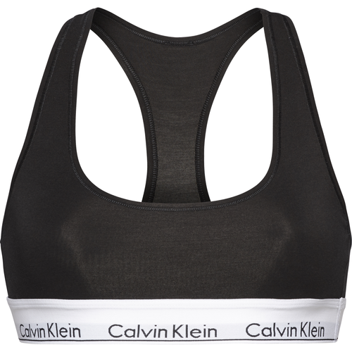 Brassière sans armatures grise en coton Calvin Klein Underwear  - Lingerie Bonnets Profonds
