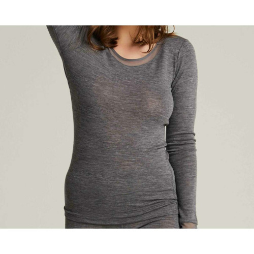 Tshirt gris moulant Femilet  - en laine Femilet  - Sport et homewear