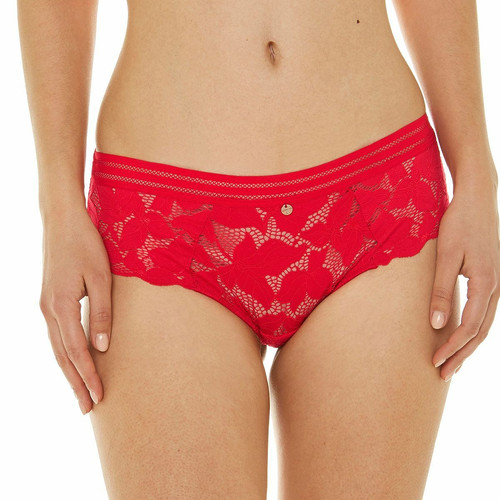 Shorty string rouge Thelma Morgan Lingerie  - Culottes et Bas Grande Taille