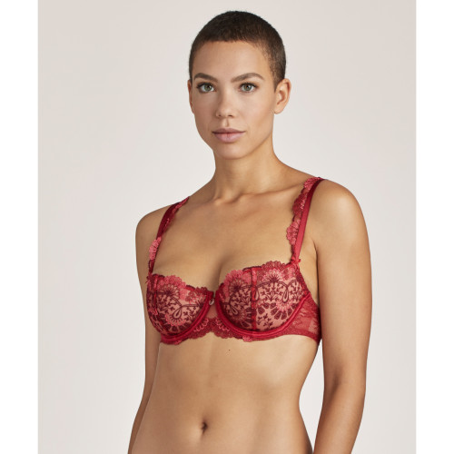 Soutien-gorge corbeille armatures Aubade  french red Aubade  - Lingerie rouge