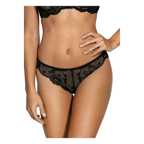 Culotte brésilienne Noire - Axami lingerie - Lingerie noire