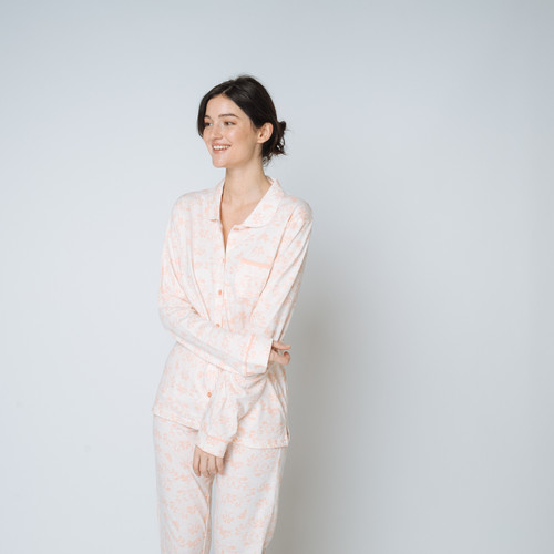 Pyjama deux pièces imprimé Iconic rose en coton Iconic  - Iconic Lingerie