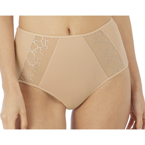 Culotte taille haute nude LISSE Wacoal lingerie  - Promo fitancy lingerie grande taille