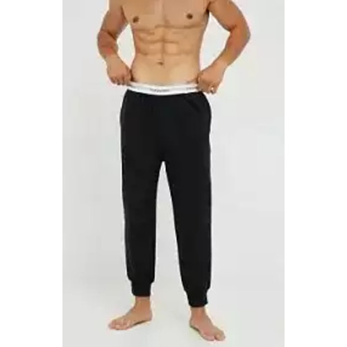 Bas de pyjama - Pantalon jogger - Noir en coton - Calvin Klein Underwear - Lingerie de Nuit et Nuisettes Grande Taille