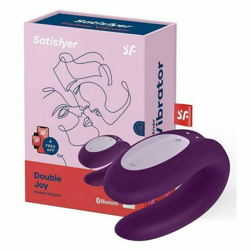 Stimulateur connecté pour couple  - Violet Satisfyer  - Cadeau noel lingerie grande taille
