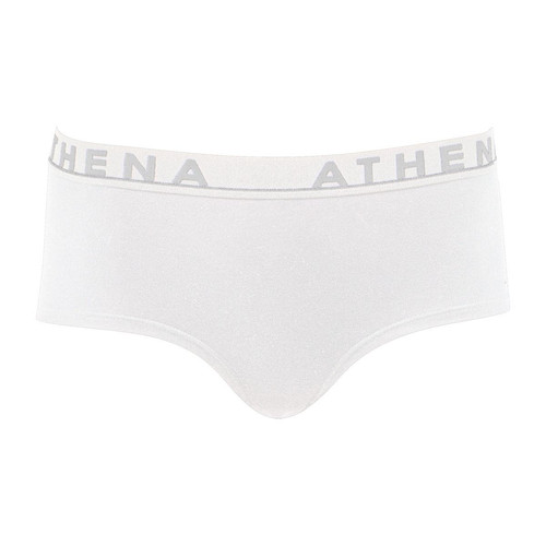 Boxer femme Easy Color blanc en coton - Athéna - Culottes et bas petits prix