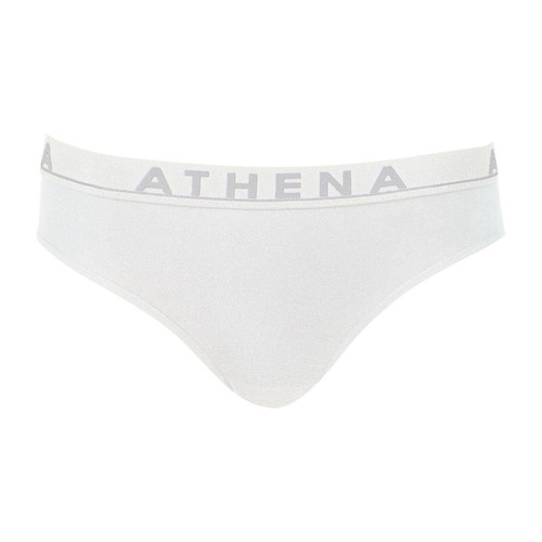Slip femme Easy Color blanc en coton Athéna  - Lingerie culotte slip femme