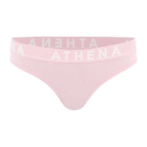 Slip femme Easy Color rose en coton - Athéna - Culottes et Bas Grande Taille