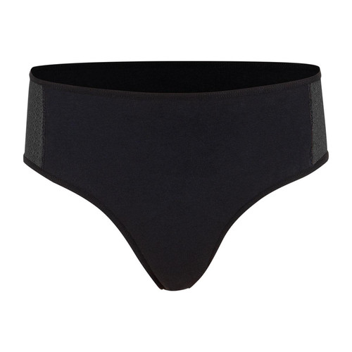 Slip pour fuites urinaires noir en coton - Athéna - Promo fitancy lingerie grande taille