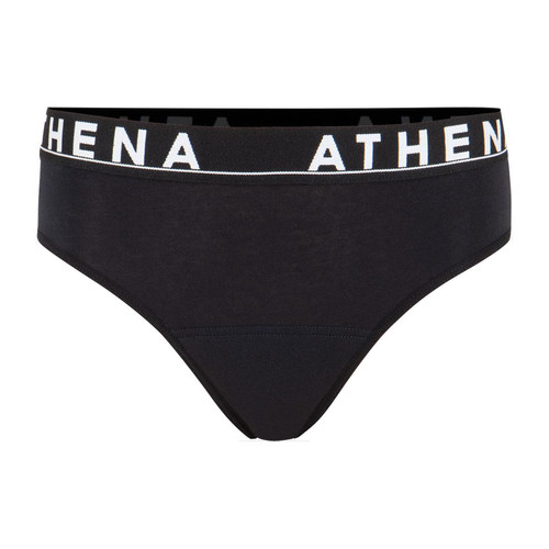 Slip pour les règles noir en coton Athéna  - Lingerie culotte slip femme