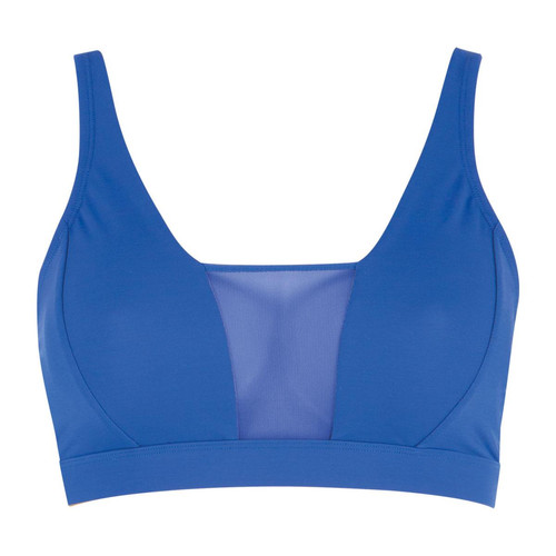 Soutien-gorge sans armatures Tulle bleu - Athéna - Promotion lingerie bonnet d