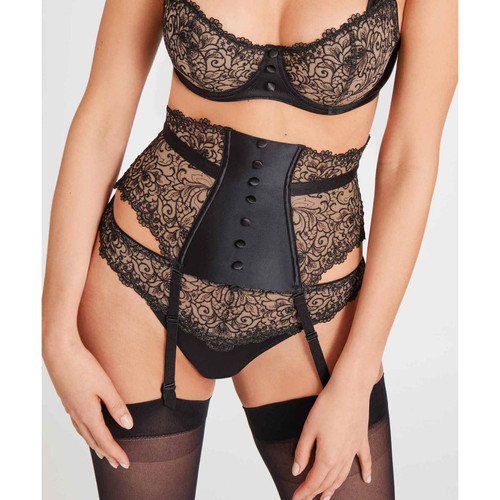 Serre-taille - Noir Aubade Miss Karl - Lingerie sexy grande taille