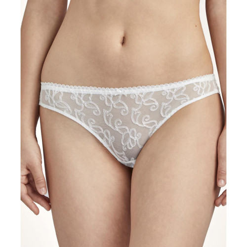 Tanga Aubade POUR TOUJOURS - Blanc - Lingerie sexy grande taille