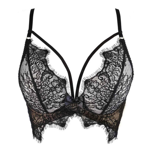 Semi-corset  - Noir Axami lingerie  - Lingerie guepiere