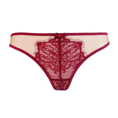String  - Bordeaux - Axami lingerie - Promo fitancy lingerie grande taille