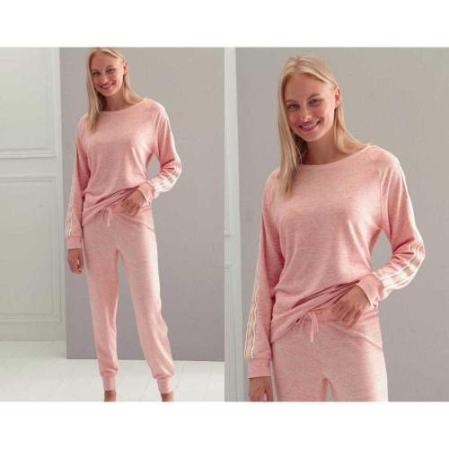 Pyjama femme style sportswear Becquet MALENGEL rose - Lingerie pyjamas et ensembles