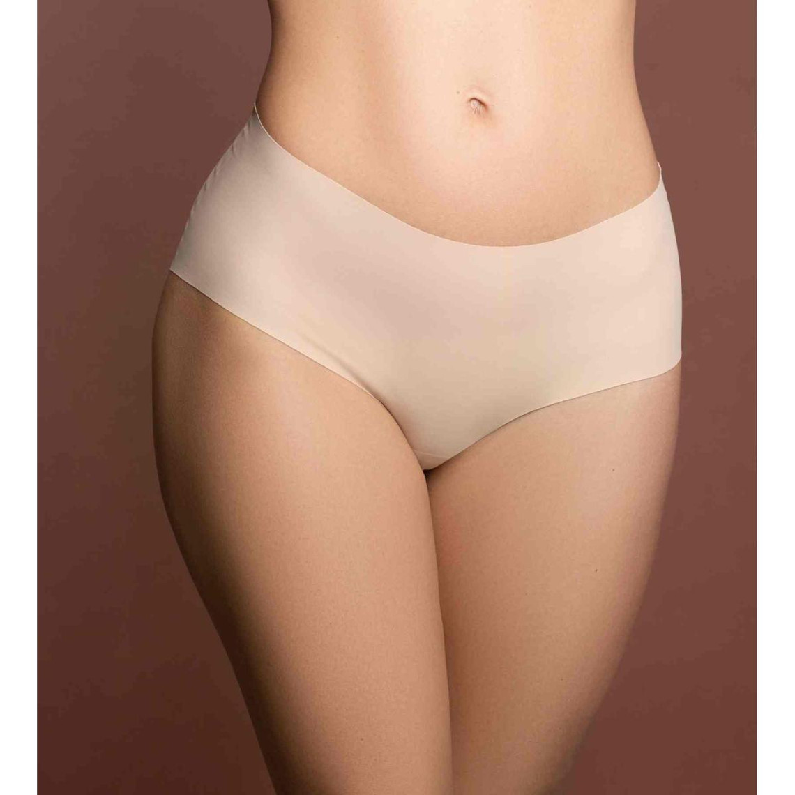 pack de 2 culottes taille haute invisibles bye bra invisible shapewear beige