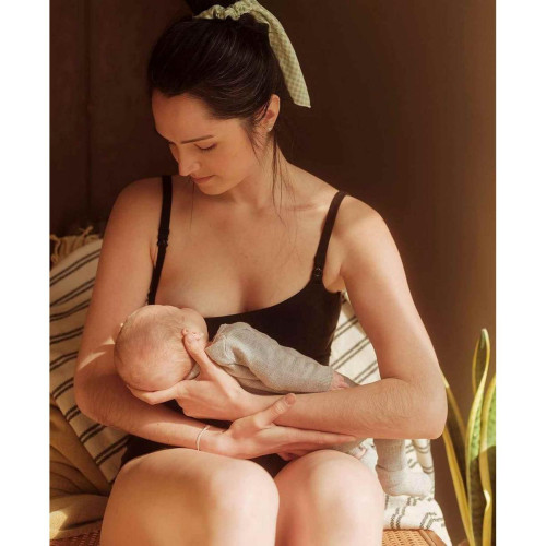 Caraco d'allaitement Cache Coeur BODYGUARD noir Cache Coeur  - Lingerie et maillot de bain maternite