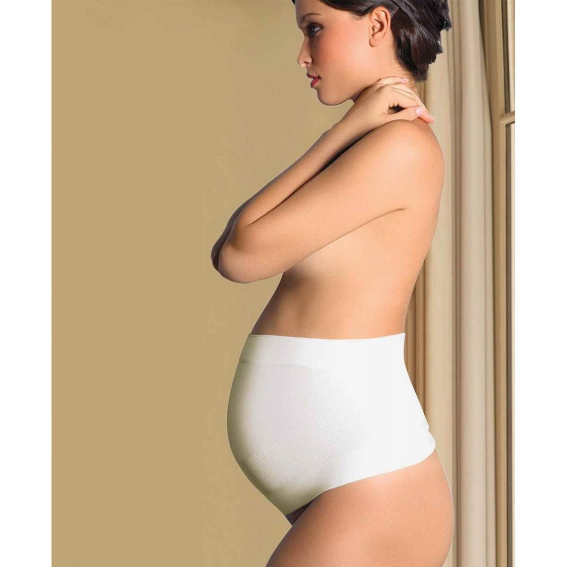 Culotte de grossesse - Blanc en coton