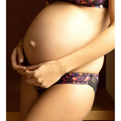 Culotte de grossesse taille basse - Cache Cœur Lingerie Multicolore - Culotte maternite