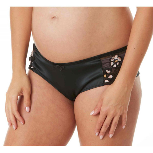 Shorty de grossesse noir Cache Coeur Lingerie Cleo - Lingerie et maillot de bain maternite