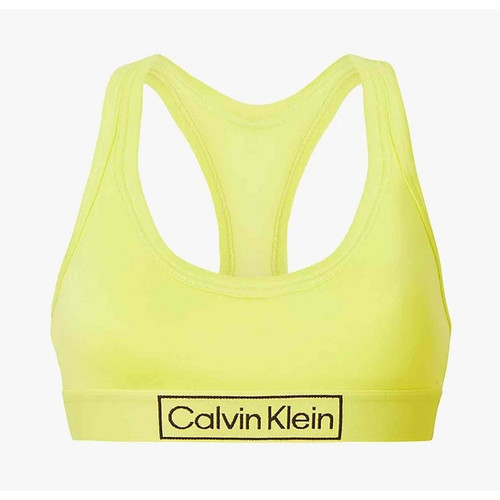 Bralette Sans Armatures - Jaune en coton  Calvin Klein Underwear  - Lingerie jaune