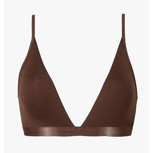 Soutien-gorge triangle armatures - Marron Foncé Calvin Klein Underwear  - Promotion lingerie bonnet c