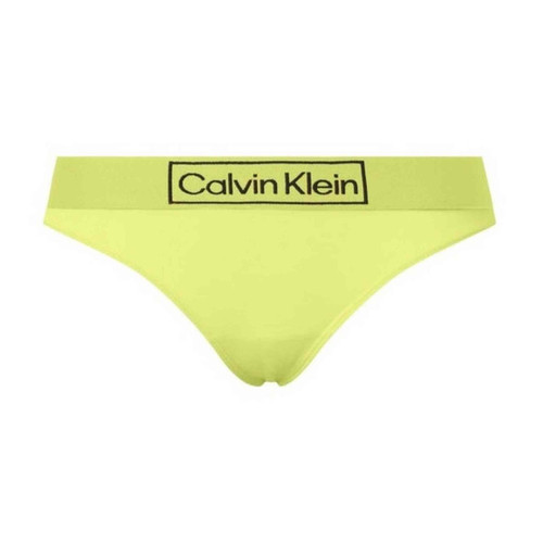 String - Jaune en coton  - Calvin Klein Underwear - Promo fitancy lingerie grande taille