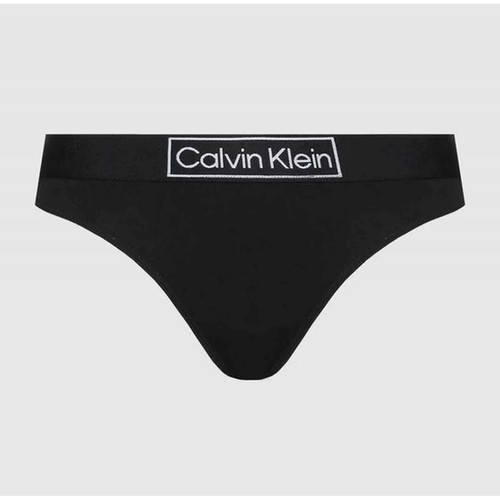 String - Noir en coton - Calvin Klein Underwear - Lingerie Bonnets Profonds