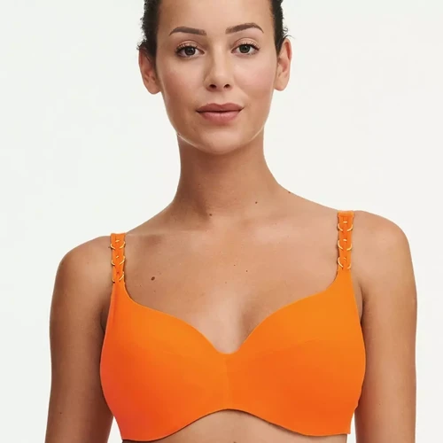 Haut de maillot à Armatures Enveloppant - Orange Chantelle Bain Chantelle Bain  - Promo maillot de bain grande taille bonnet c