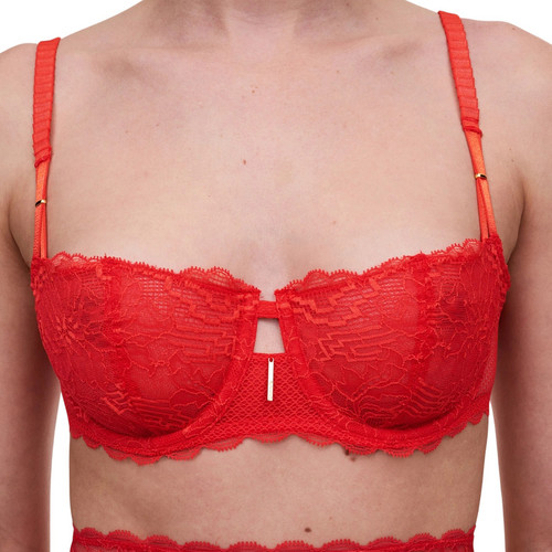 Soutien-gorge corbeille armatures - Chantelle - Rouge - Chantelle - Promo fitancy lingerie grande taille