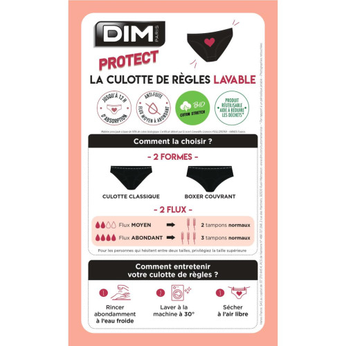 Culotte Menstruelle Dim Protect Dim