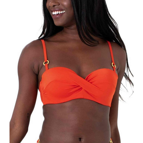 Haut de maillot de bain bandeau - Orange Dorina Maillots Sambuco - Promo maillot de bain grande taille bonnet c