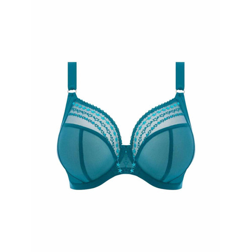 Soutien-gorge Plongeant Armatures - Bleu Elomi Matilda - Promotion lingerie bonnet f