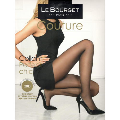 Collant voile 20D LE BOURGET Les Dessous Chics noir Le Bourget   - Collants