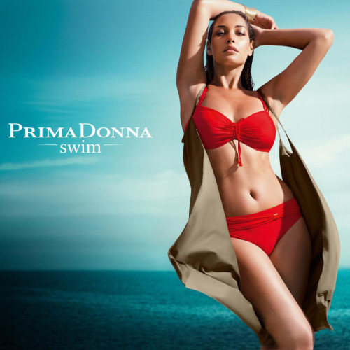 Haut de maillot de Bain multi-coupes - Rouge Prima Donna COCKTAIL Prima Donna Maillot  - Maillot de bain prima donna grande taille