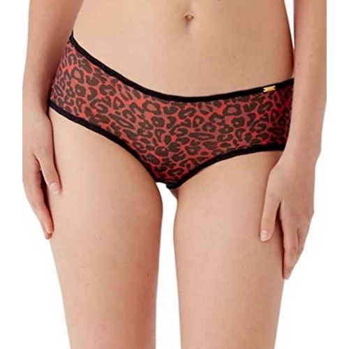 Shorty - Rouge Gossard Glossies Leopard Gossard  - Culottes et Bas Grande Taille