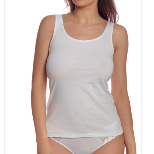 Top Jolidon PURE COMFORT Blanc - Cadeau noel lingerie grande taille